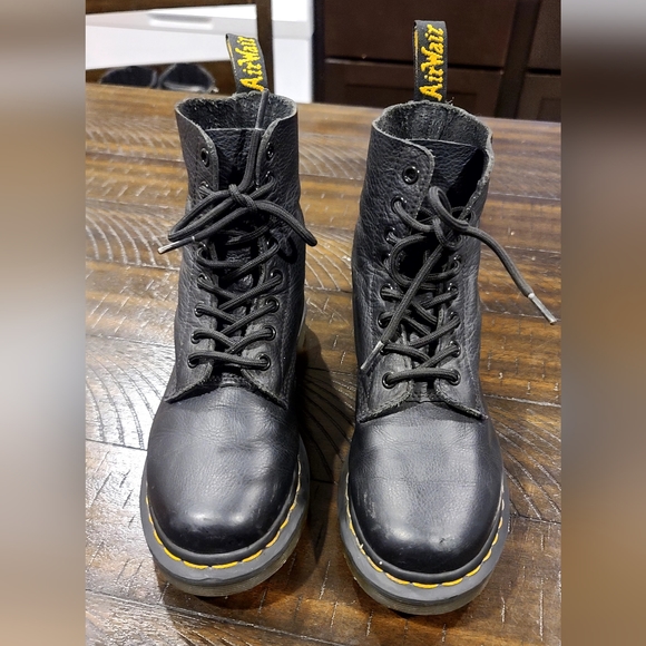 Dr. Martens Leather Black Boots - Picture 2 of 7